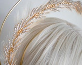 Gold Crystal Bridal Halo: Goddess Wedding Headpiece — image 5