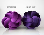 Light Purple Knot Pillow: Scandinavian Decorative Pillow — image 6