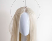 Silver Halo Crown: Goddess Headpiece, Bridal Headband — image 2