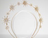 Gold Star Halo Headband: Celestial Bridal Crown — image 3