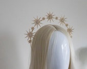 Gold Star Halo Headband: Celestial Bridal Crown, Photoshoot Headpiece — image 5