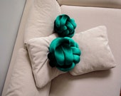 Green Anemone Knot Pillow: Modern Scandinavian Decor — image 8