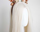 Reindeer Antler Headband | Whimsical Christmas Cosplay Headpiece |  Handmade by Panmilli — image 3