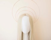 Rose Gold Halo Crown: Bridal Goddess Headpiece — image 3