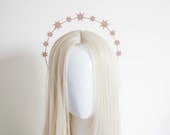 Rose Gold Star Halo Headband: Celestial Bridal Crown — image 1