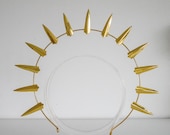 Gold Metal Sun Crown: Goddess Bridal Headpiece — image 2