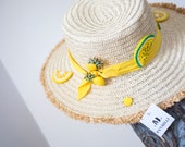 Girls Straw Boater Hat: Custom Kids Beach Sun Hat — image 4