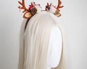 Reindeer Antler Headband | Whimsical Christmas Cosplay Headpiece |  Panmilli — image 4