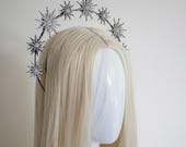Black Star Halo Headband: Celestial Goddess Crown — image 3