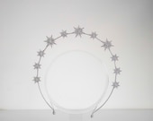 Celestial Star Halo Crown: Bridal Headpiece, Photoshoot Headband — image 2
