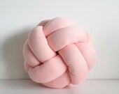 Candy Pink Knot Pillow: Scandinavian Home Decor — image 1