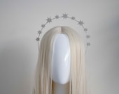 Celestial Star Halo Crown: Bridal Headpiece, Photoshoot Headband — image 1
