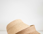 Raffia Straw Sun Visor: Adjustable Beach Vacation Hat — image 8