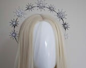 Black Star Halo Headband: Celestial Goddess Crown — image 7