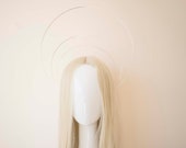 Silver Halo Crown: Goddess Headpiece, Bridal Headband — image 3