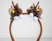 Reindeer Antler Headband | Whimsical Christmas Cosplay Headpiece — image 3