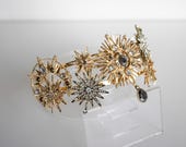 Handmade Celestial Crown, Gold Starburst Tiara, Crystal Sunburst Headband (PANMILLI) — image 7