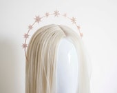 Rose Gold Star Halo Headband: Celestial Bridal Crown — image 6
