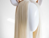 Beige Christmas Reindeer Antler Headband: Holiday Party Accessory — image 3