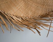 Fringe Straw Sun Hat: Raw Edge, Personalized Summer Vacation Hat — image 6