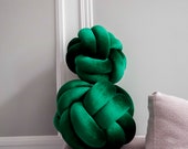 Green Anemone Knot Pillow: Modern Scandinavian Decor — image 5
