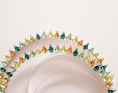 Green Crystal Halo Crown: Silver Goddess Headpiece — image 8