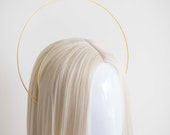 Gold Halo Crown Headband: Goddess Bridal Headpiece — image 5