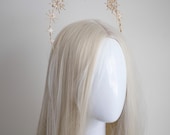 Gold Star Halo Crown – Celestial Bridal Headpiece — image 2