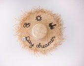 Fringe Straw Beach Hat: Oversized Sun Hat — image 1