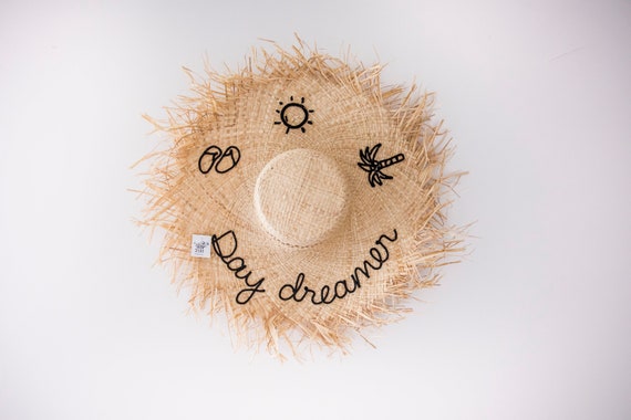 Fringe Straw Beach Hat: Oversized Sun Hat
