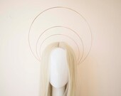 Rose Gold Halo Crown: Bridal Goddess Headpiece — image 1