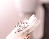 BROOCH - CORSAGE - Boutineer,  Handmade brooch, natural freshwater shell flower, — image 3