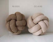 Milk Chocolate Knot Pillow: Modern Scandinavian Decor — image 7