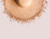 Fringe Straw Sun Hat: Personalized Oversized Floppy Hat — image 1