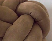 Milk Chocolate Knot Pillow: Modern Scandinavian Decor — image 3