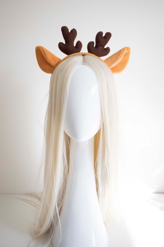 Brown Reindeer Antler Headband - Holiday Party Costume
