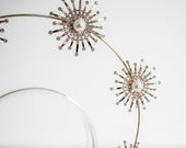 Gold Sun Star Pearl Headpiece: Baroque Festival Halo Crown — image 6