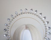 Crystal Sun Halo Headpiece: Golden Goddess Crown — image 2
