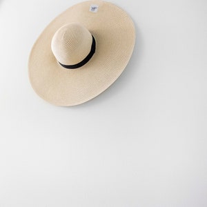 BEIGE COLOR Floppy Hat Panmilli Customized, Personalized Sun Hat Custom Hat Honeymoon Gift Bridal Gift vacation hat Gift Idea image 3