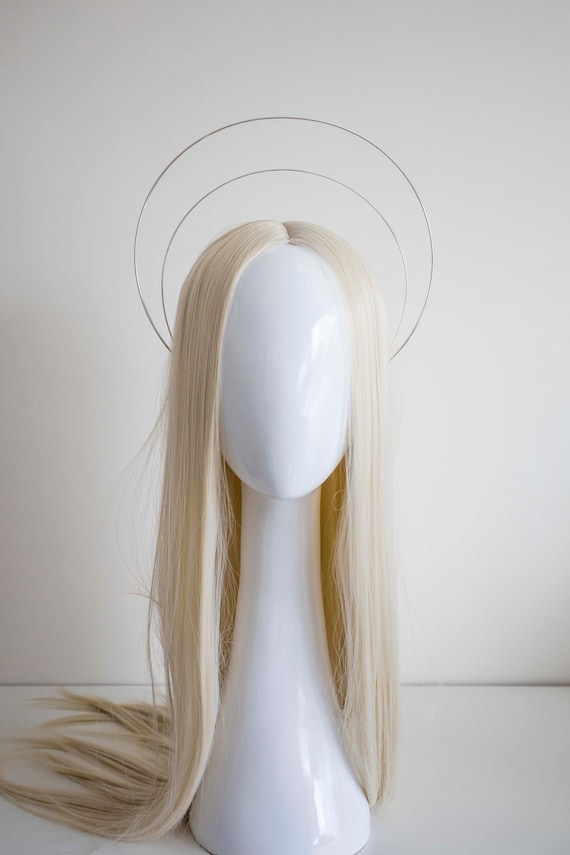 Silver Halo Crown: Goddess Bridal Headpiece - Panmilli