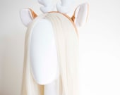 Beige Christmas Reindeer Antler Headband: Holiday Party Accessory — image 5