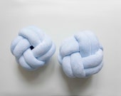 Sky Blue Knot Pillow: Scandinavian Decorative Cushion — image 5