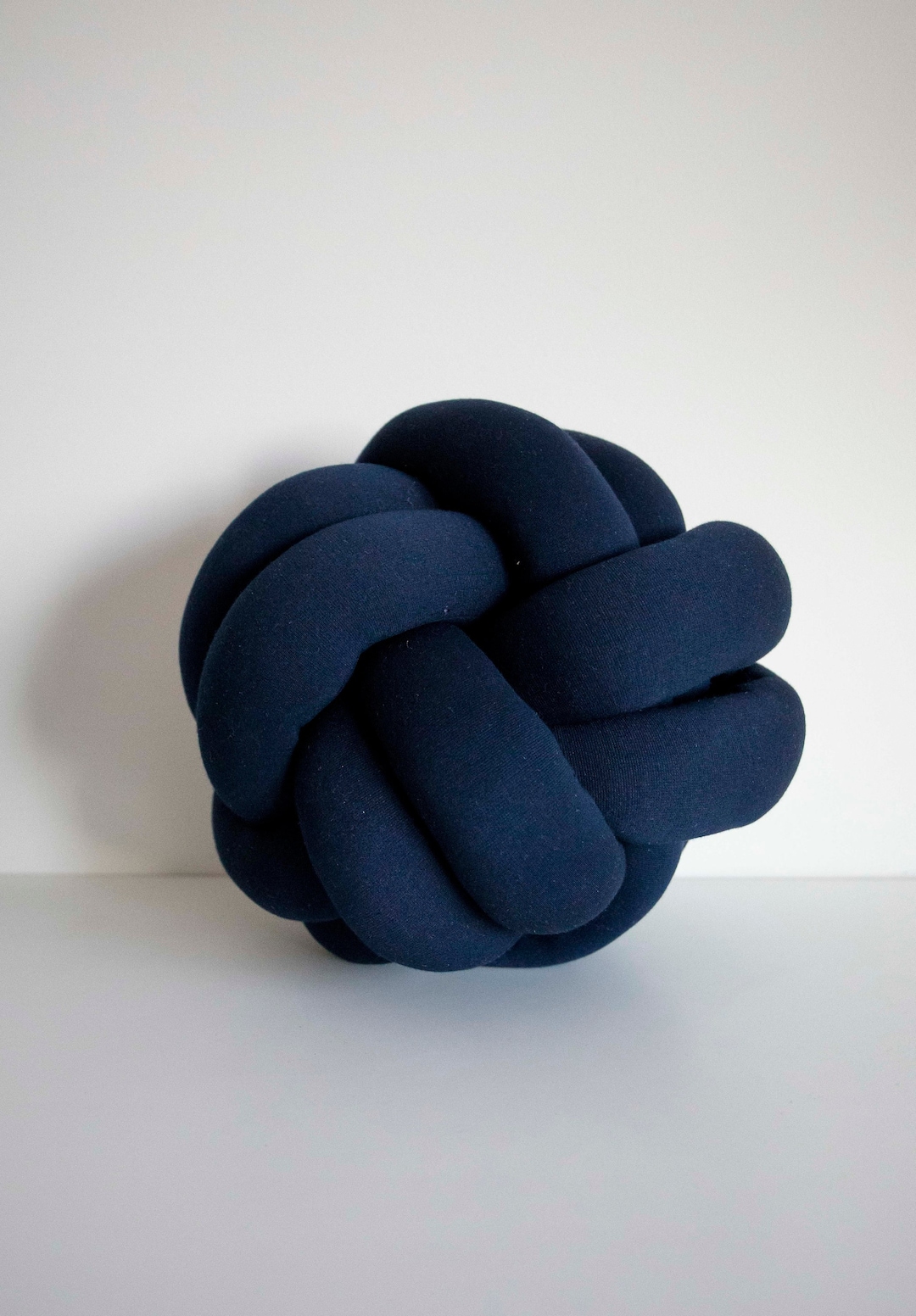 Navy Blue Knot Pillow Panmilli Sphere Pillows Decorative Cushion Modern