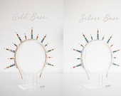 Rainbow Crystal Crown - Celestial Headpiece - Festival Hair Accessories — image 8