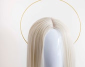 Gold Halo Crown Headband: Goddess Bridal Headpiece — image 3