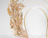 Gold Leaf Headpiece: Baroque Festival Halo Crown — image 5