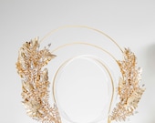Gold Leaf Headpiece: Baroque Festival Halo Crown — image 3