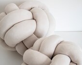 Light Cream Knot Pillow: Modern Scandinavian Decor — image 7