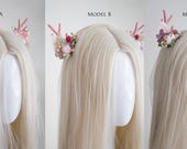 Soft Pink Reindeer Antler Clip : Festive Holiday Hair Accessories — image 5