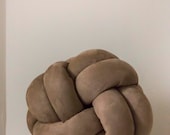 Milk Chocolate Knot Pillow: Modern Scandinavian Decor — image 1